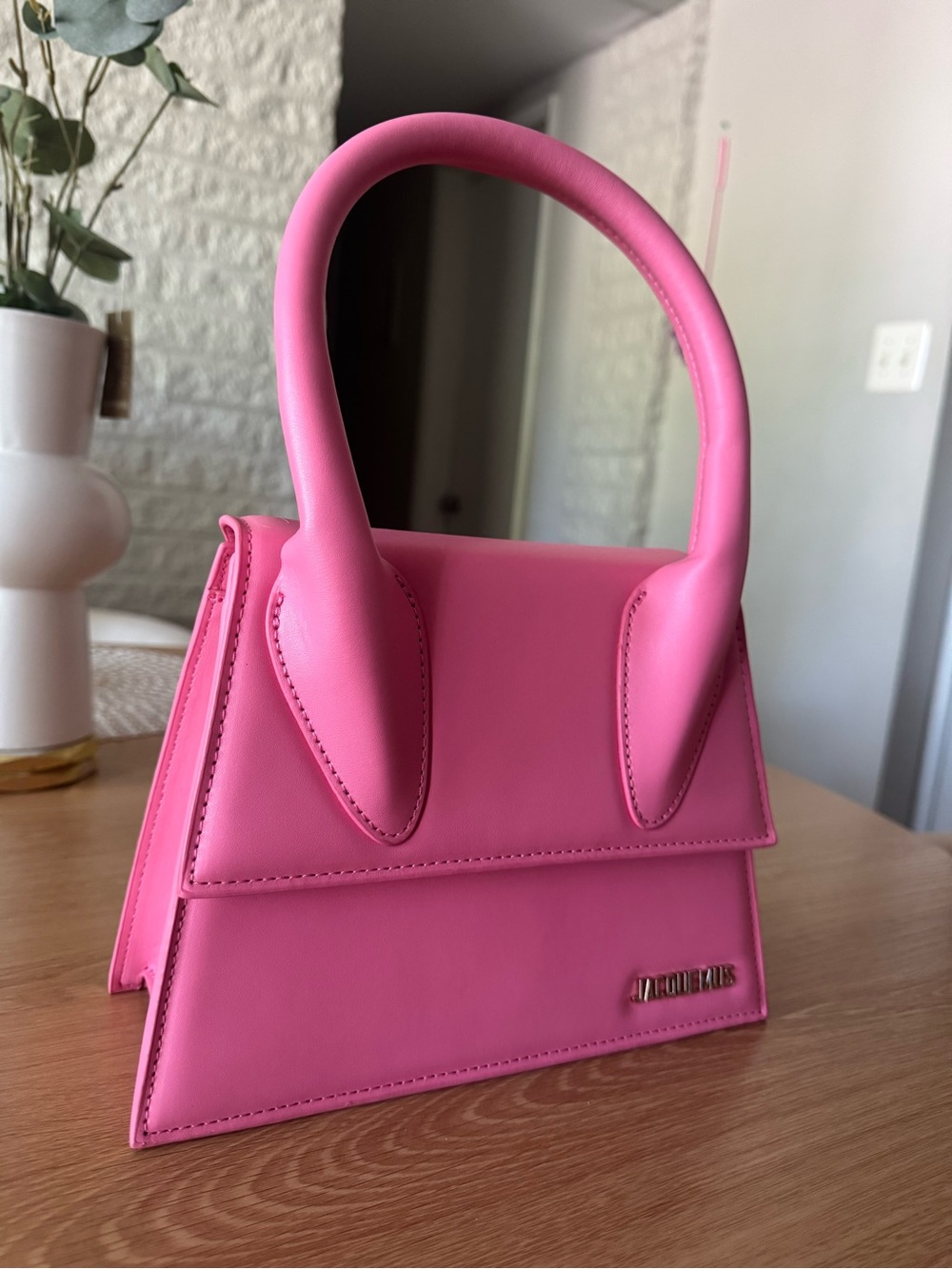 Pink Structured Top-Handle Mini Bag - Picture 4 of 4